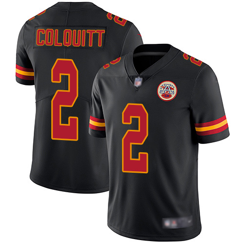Youth Kansas City Chiefs #2 Colquitt Dustin Limited Black Rush Vapor Untouchable Football Nike NFL Jersey->youth nfl jersey->Youth Jersey